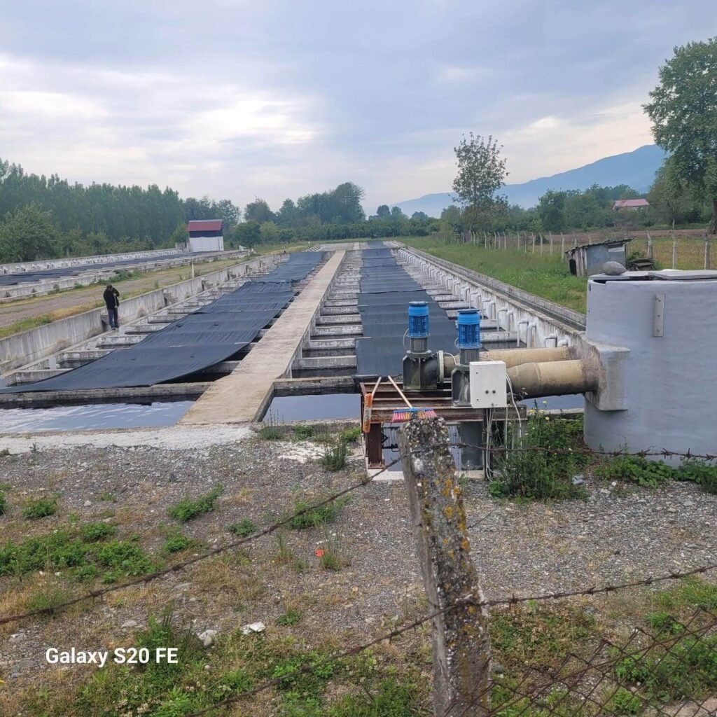 Figure 4. Concrete ponds located on the lower side
