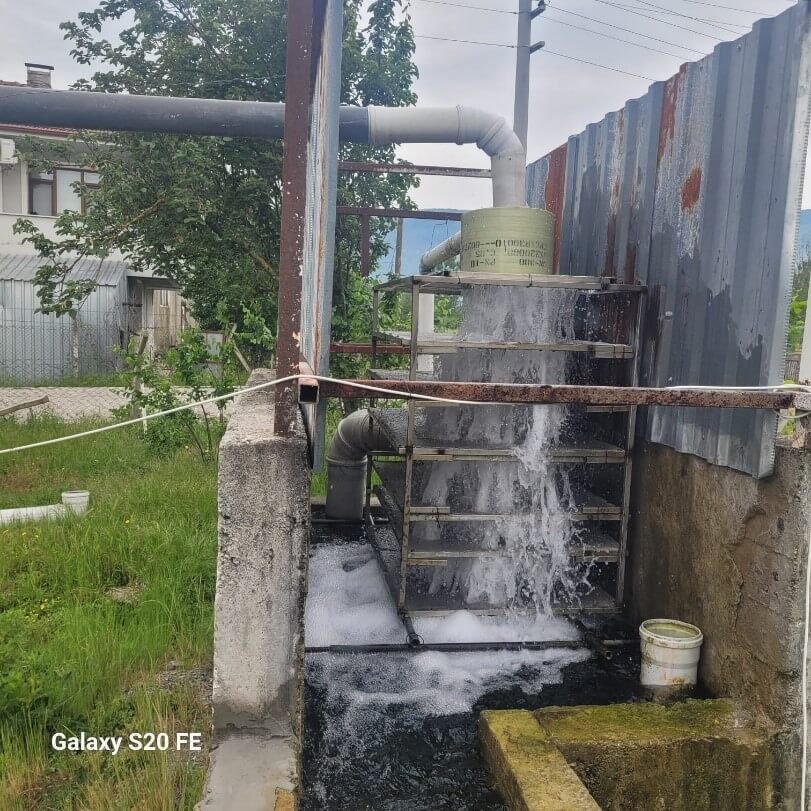 Figure 8. Aeration system